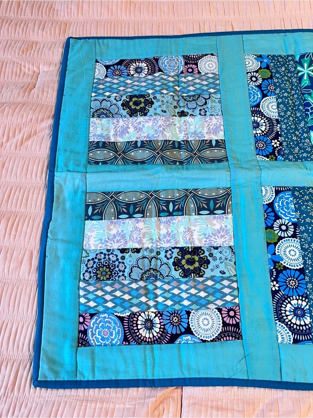 Pretty Homemade Lap Quilt